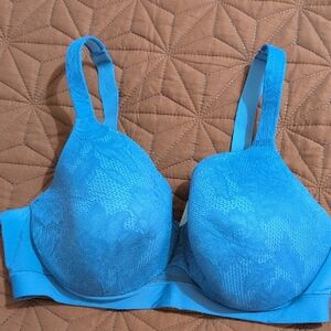 Cacique Vibrant Blue Lace Bra